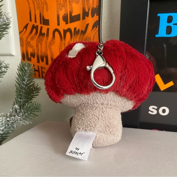 Jellycat Mushroom Amuseables Mushroom Bag Charm Key Chain Rare & Retired - Picture 7 of 15